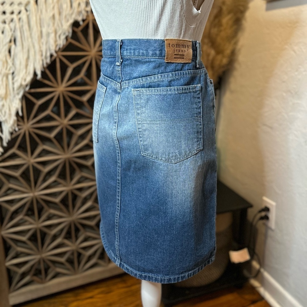 Tommy Jeans 100% Cotton Denim Skirt - Picture 10 of 14